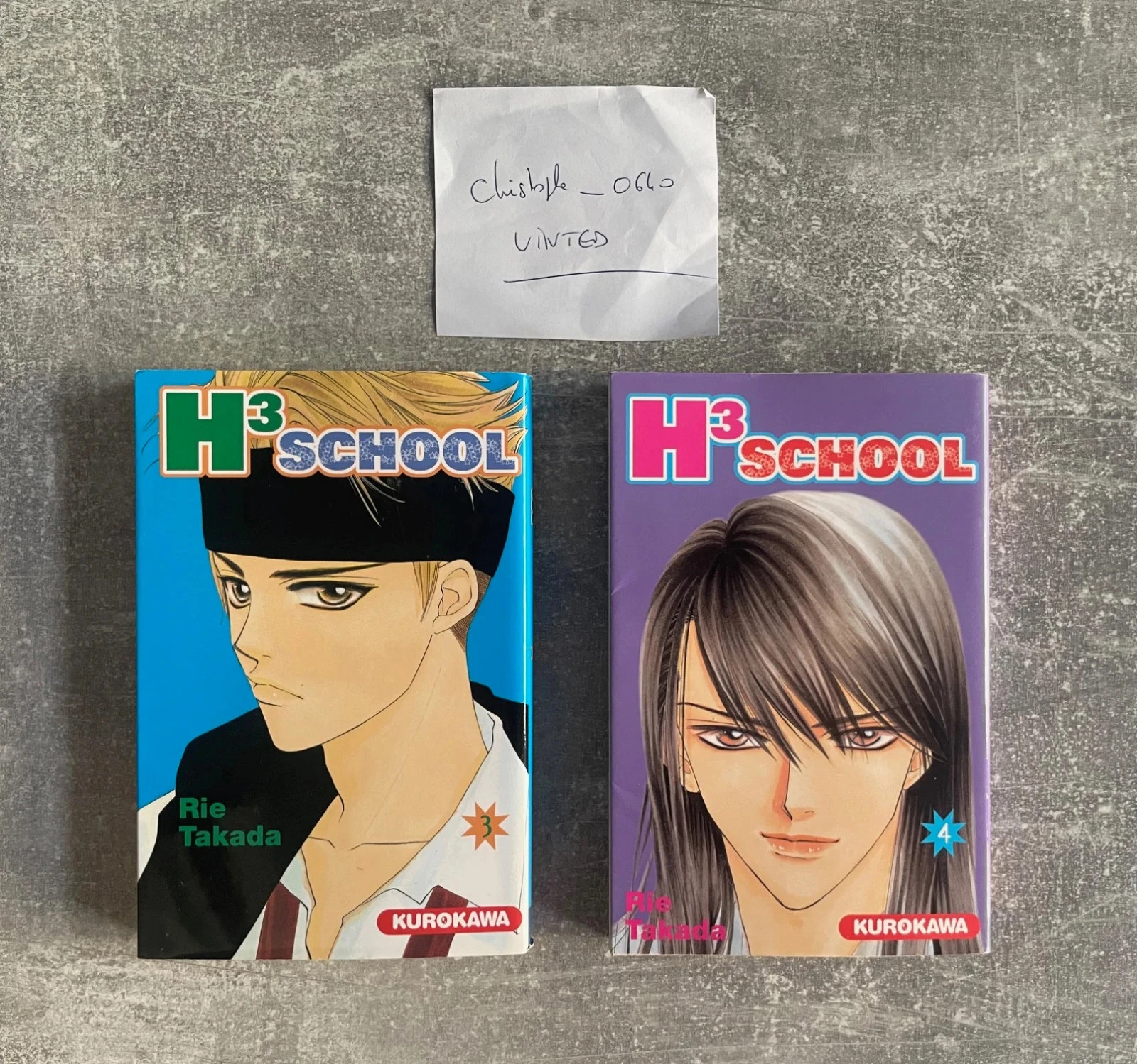 Lot de 2 mangas H3 school tomes 3 et 4 en version française.